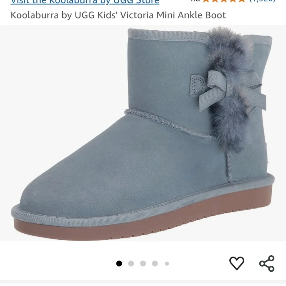 Cozy Gray /BLUE Kids Boots